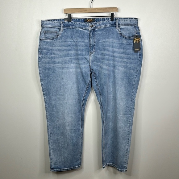 Johnny Bigg Seymour Regular Light Wash Stretch Jeans Men’s Size 52 - Picture 1 of 9